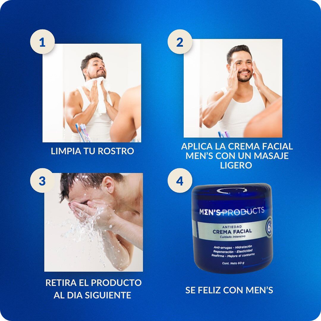 Crema Facial Mens Cuidado Intensivo 6 en 1